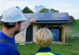 Solar Panels on a House