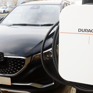 Duracell Energy DuracCharger EV charger in white and black