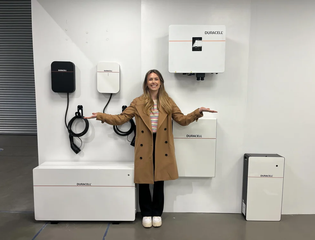 Fully Charged Presenter Imogen Bhogal-Pierce on site at Duracell Energys HQ in Gloucestershire