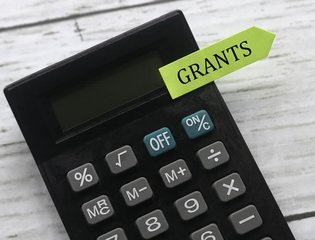 Calculator indicating Government Grants