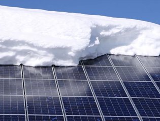 Solar Panels with snow