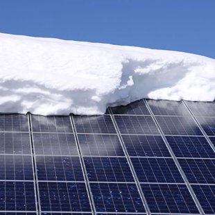 Solar Panels with snow