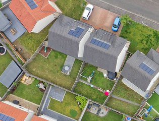 Solar Panels on multiple rooftops