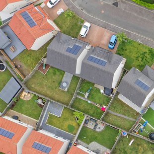 Solar Panels on multiple rooftops